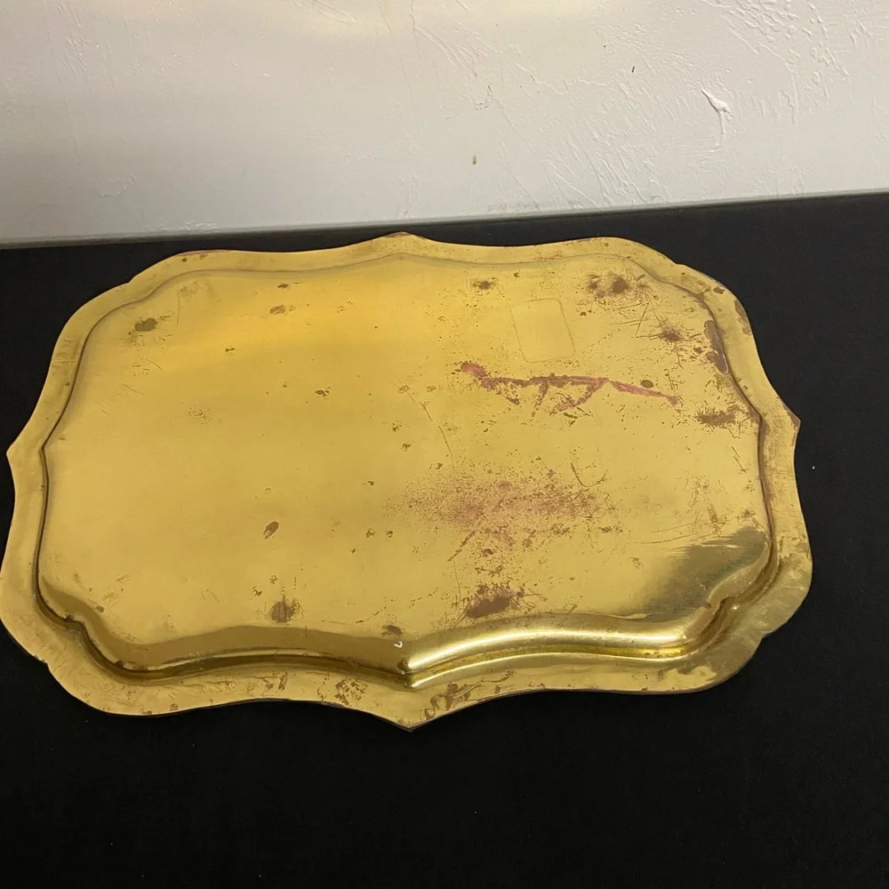Antique Brass Vanity Tray